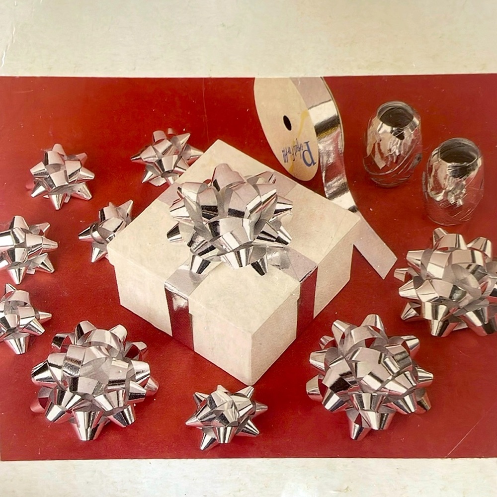 Silver Ribbons and Bows Combo Set